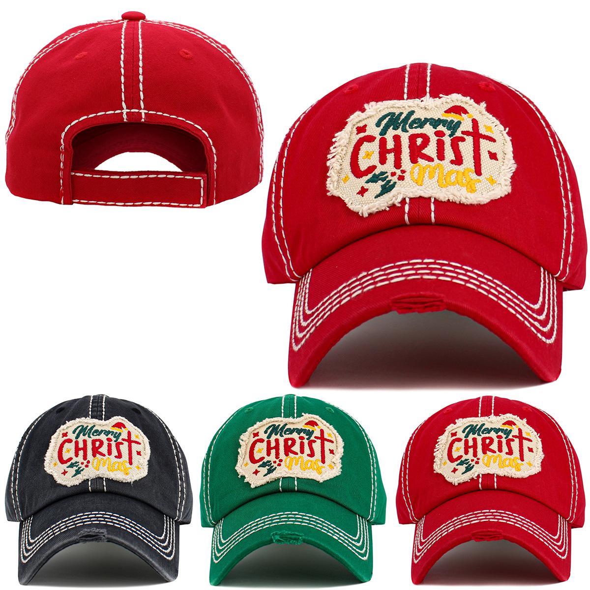 Merry CHRISTMAS Vintage Ballcap